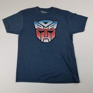Transformers Mens T Shirt Autobot Distressed Logo Retro Vintage Tee Medium
